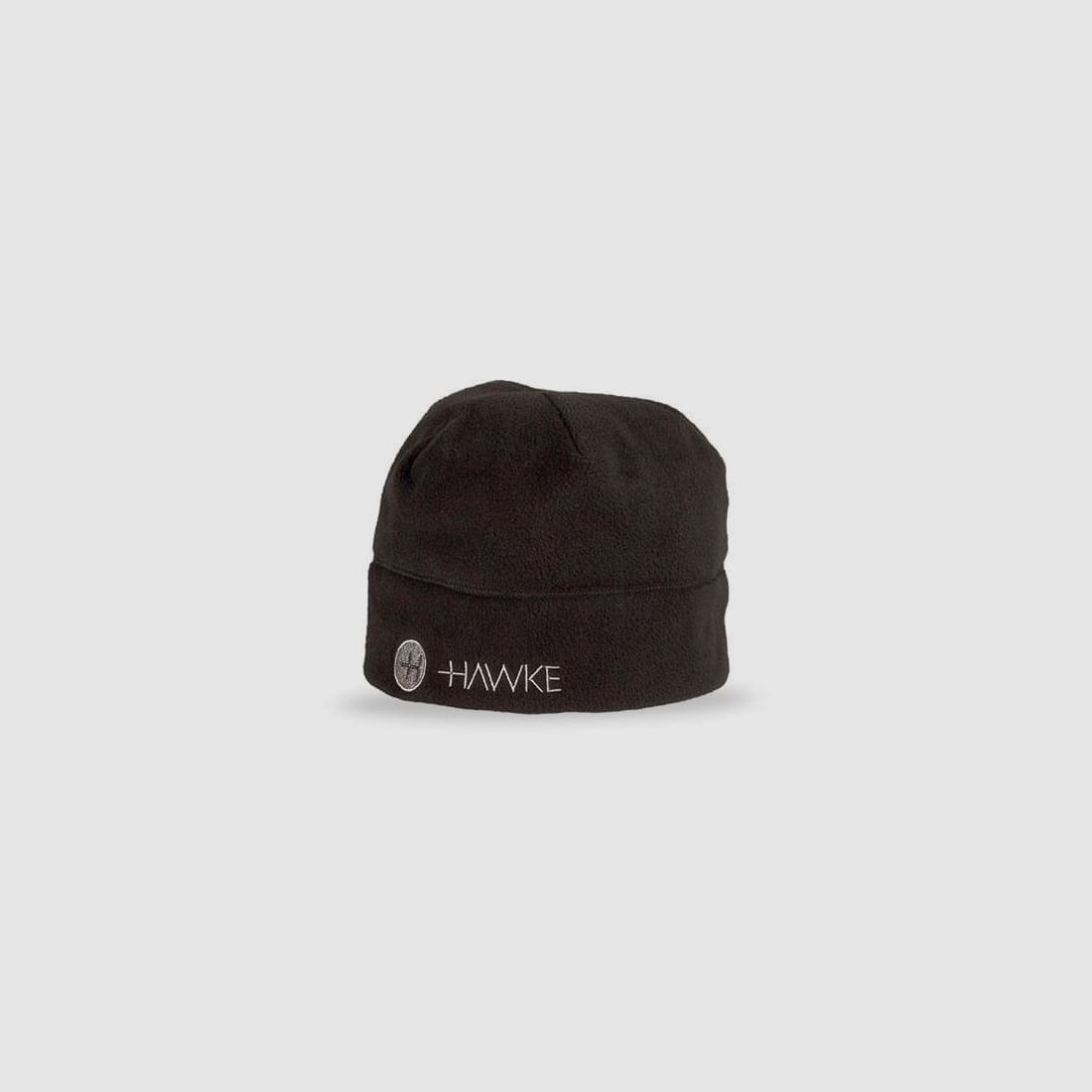 Hawke black fleece Beanie Mütze schwarz