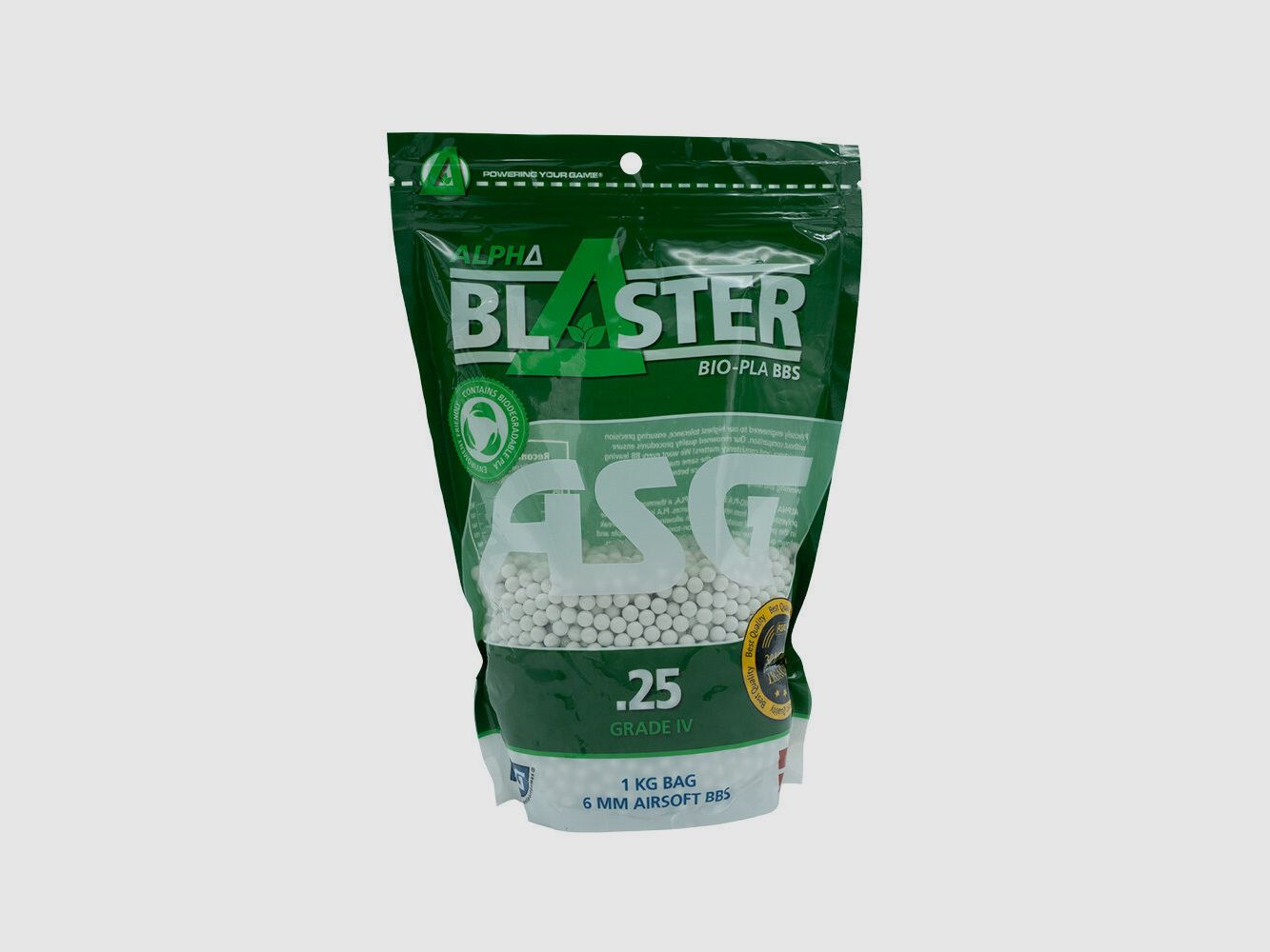 ASG Alpha Blaster Bolsa de 1KG 6mm BB / 0,25 g / BIO, imagen 1 de 2