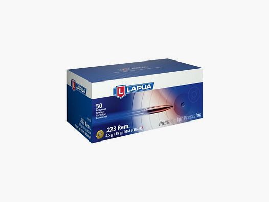 LAPUA CARTUCHOS .223 REM 69 GR