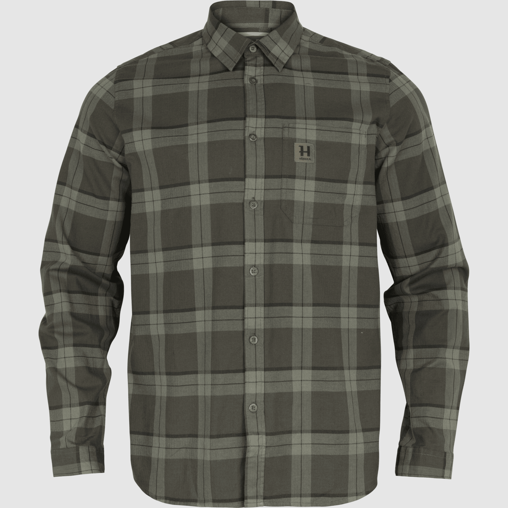 Härkila Fjell Hemd Herren Green Check - M
