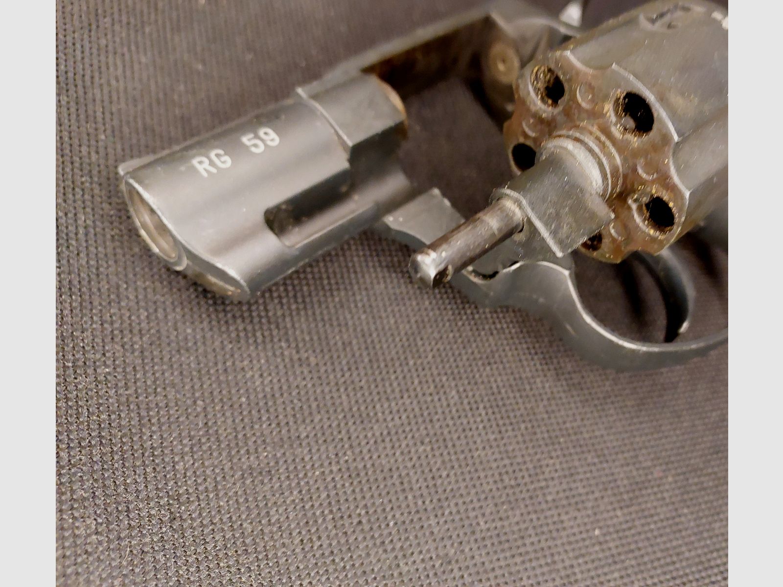 Röhm RG 59 Schreckschuss Revolver Alu Chrome 9 mm R.K. (PTB 735)