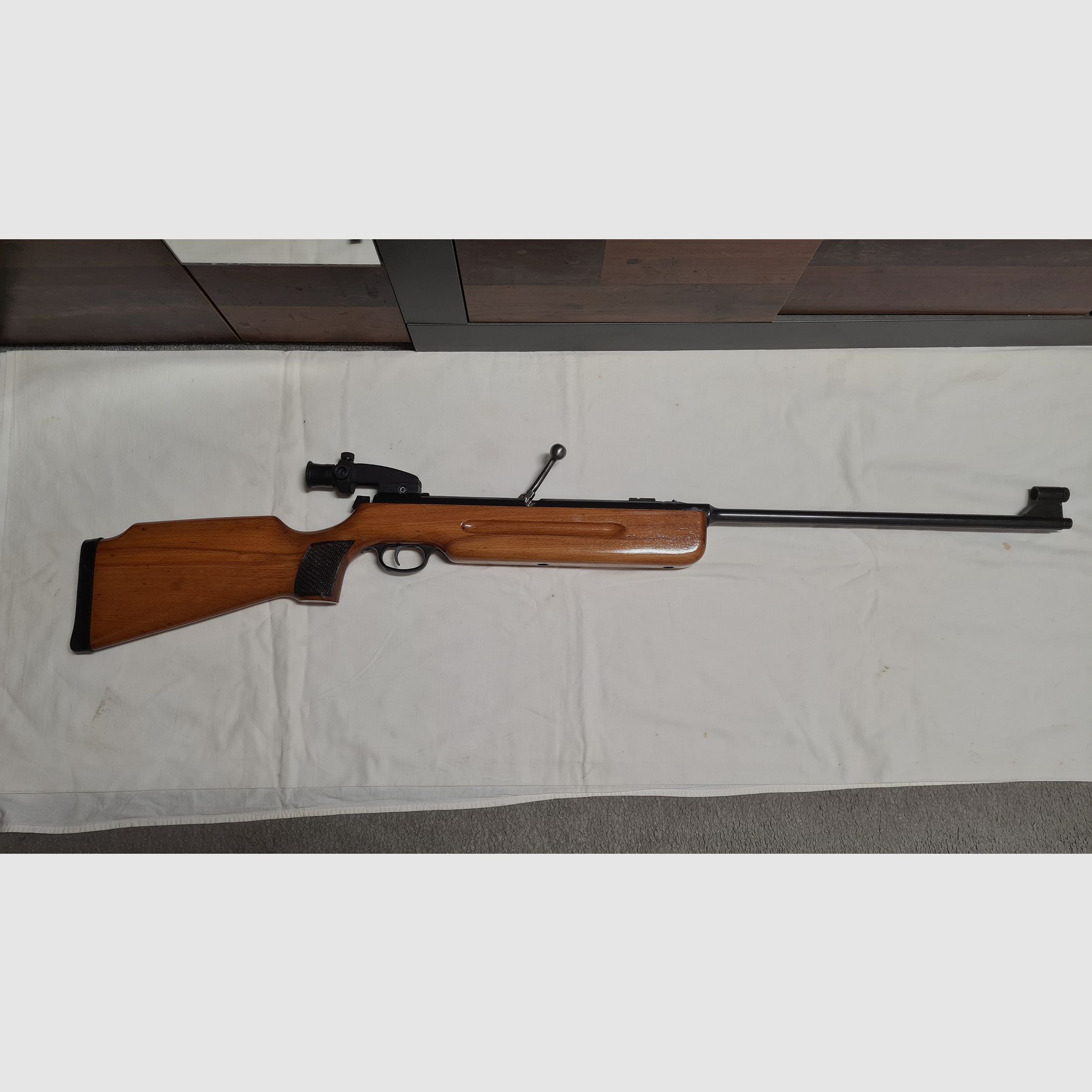 Haenel Sportschützenmodell 3.112 /Q1 / Waffe und Diopter Nummerngleich !!!, Bild 2 von 6