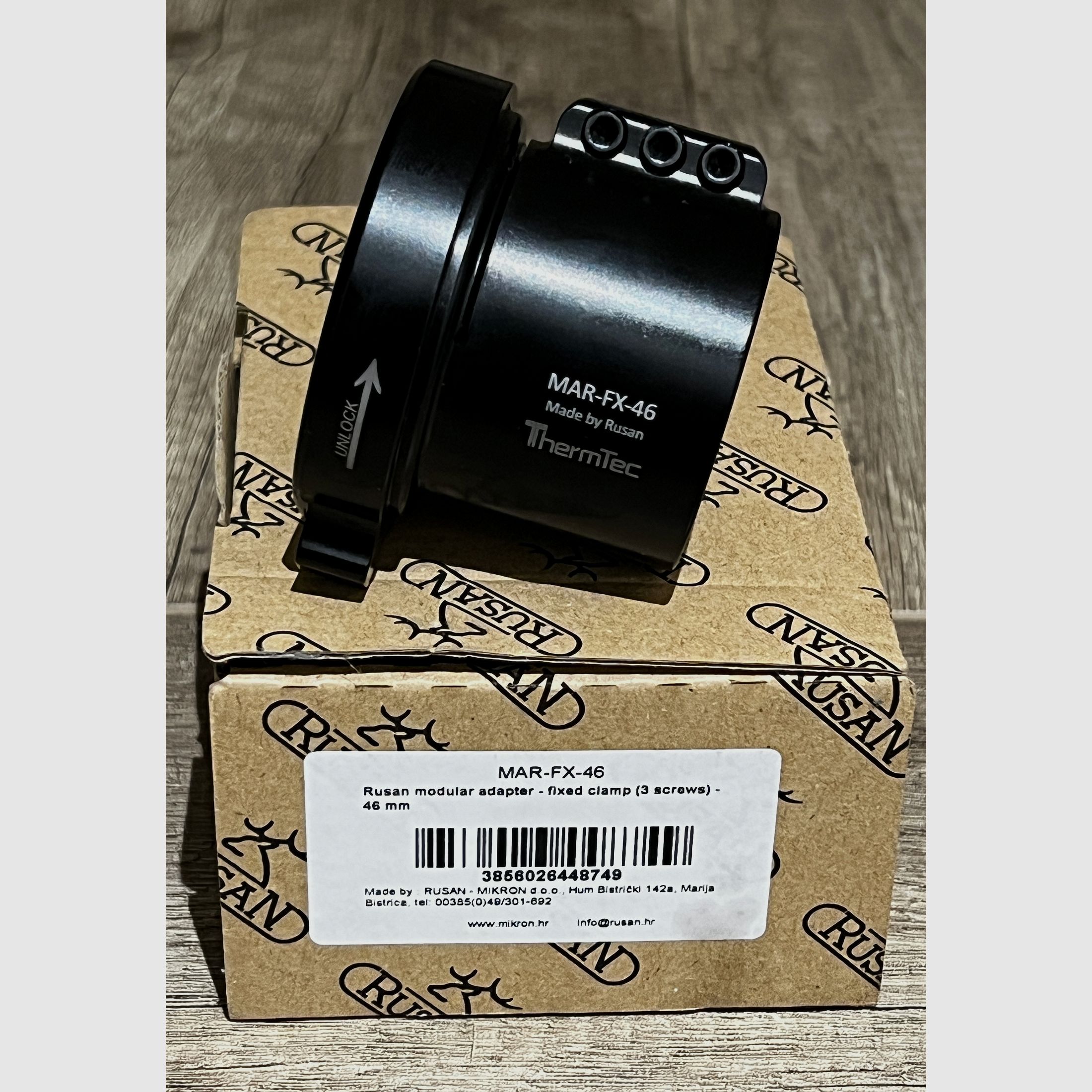 Rusan MAR-FX-46 Adapter für Vorsatzgeräte an Zielfernrohr - neuwertig