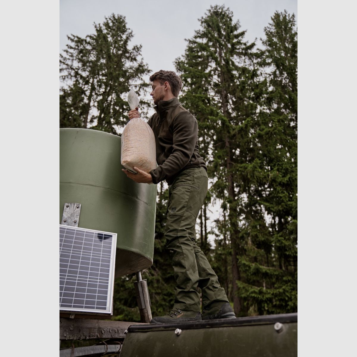 HÄRKILA Fjell Fleecejacke Shadow Braun