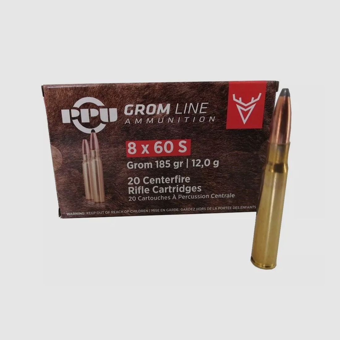 8X60S Mauser PPU PARTIZAN GROM185gr
