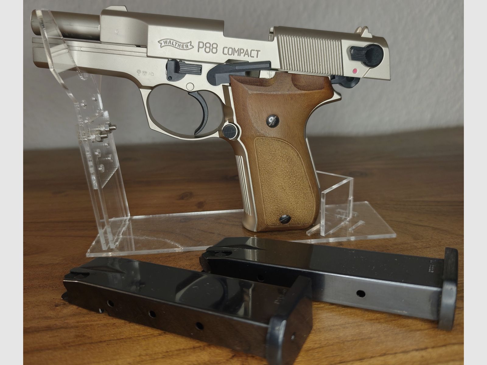 Walther P88 Compact Nickel PTB 764 Silvester-set ver.Pyro+50 schoten munitie