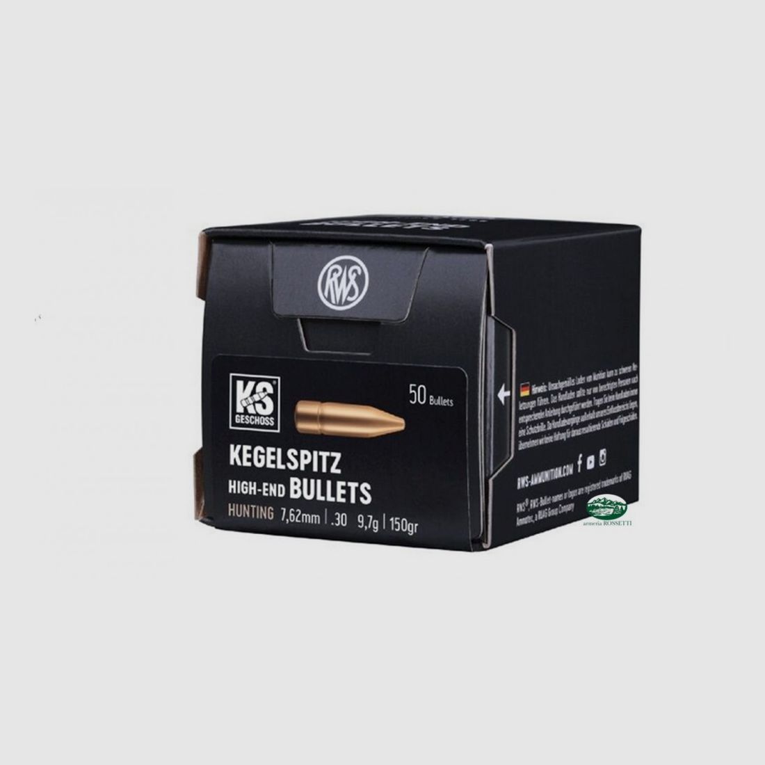 RWS Geschosse KS Kal.308 150gr. 50St. 2146304