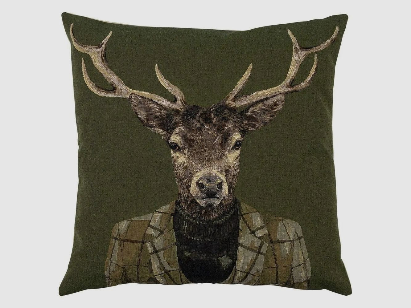 LivingActive Goblin Kissen Hirsch Rollkragen 45x43x16 cm