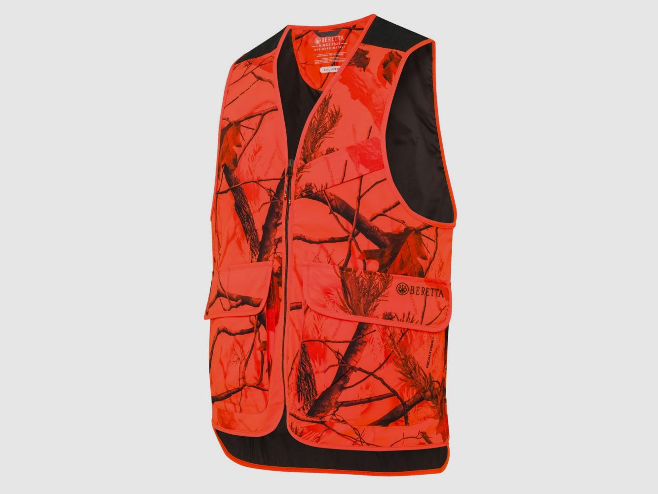 Beretta Symmer Orange AP Camo HD Vest - Lightweight, water-repellent high visibility hunting vest, image 2 of 8