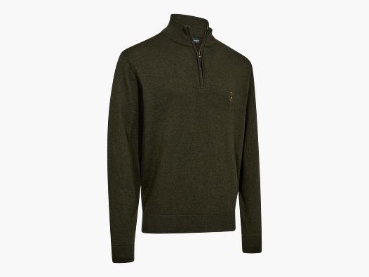 Deerhunter Harrington 1/2-Zip Strickpullover Herren Forest Ember Melange S