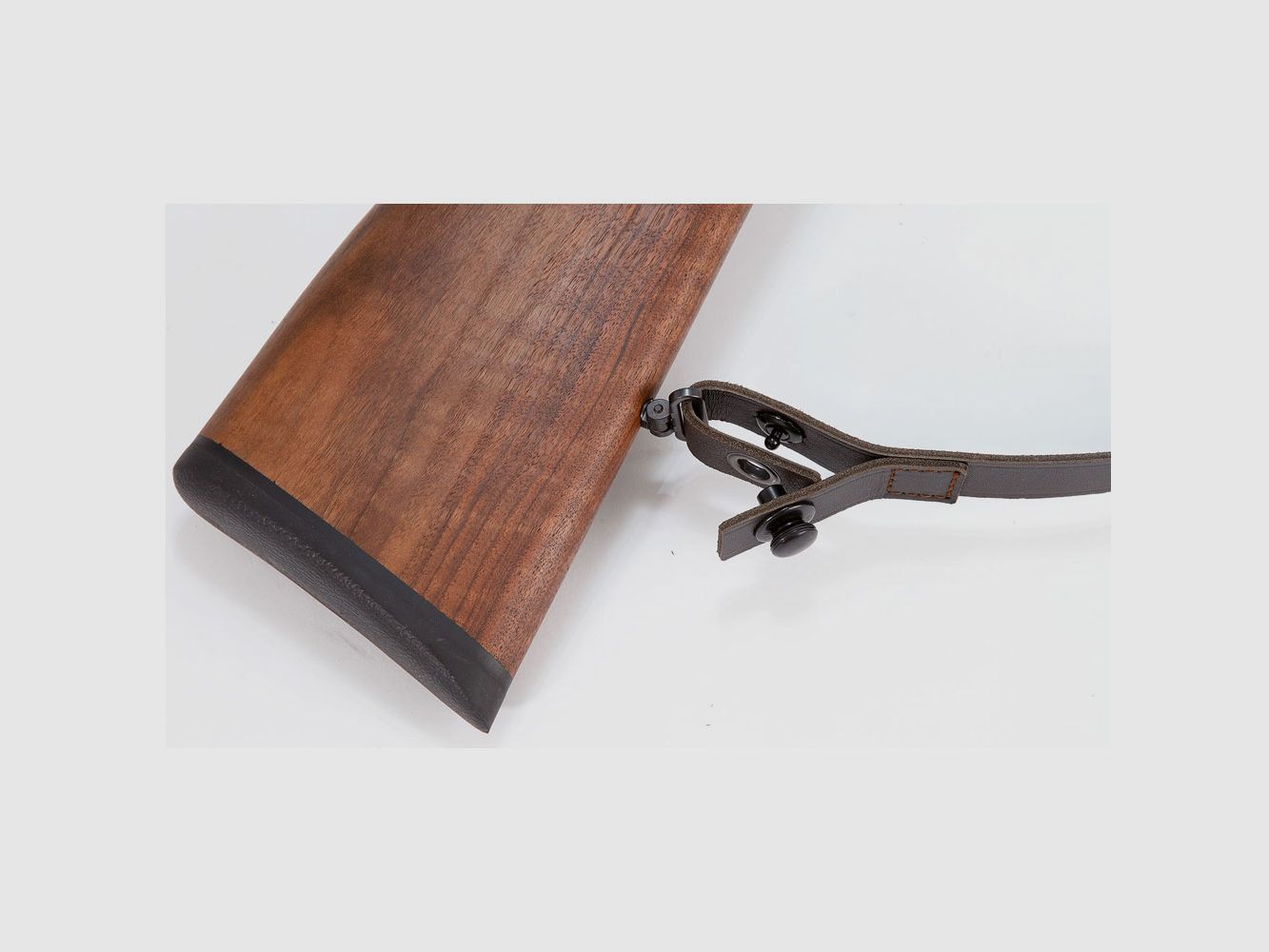 AKAH bretelle de fusil en cuir d’élan avec bouton de bretelle à dégagement rapide, image 2 sur 2