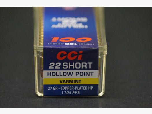 CCI .22 Short Hollow Point