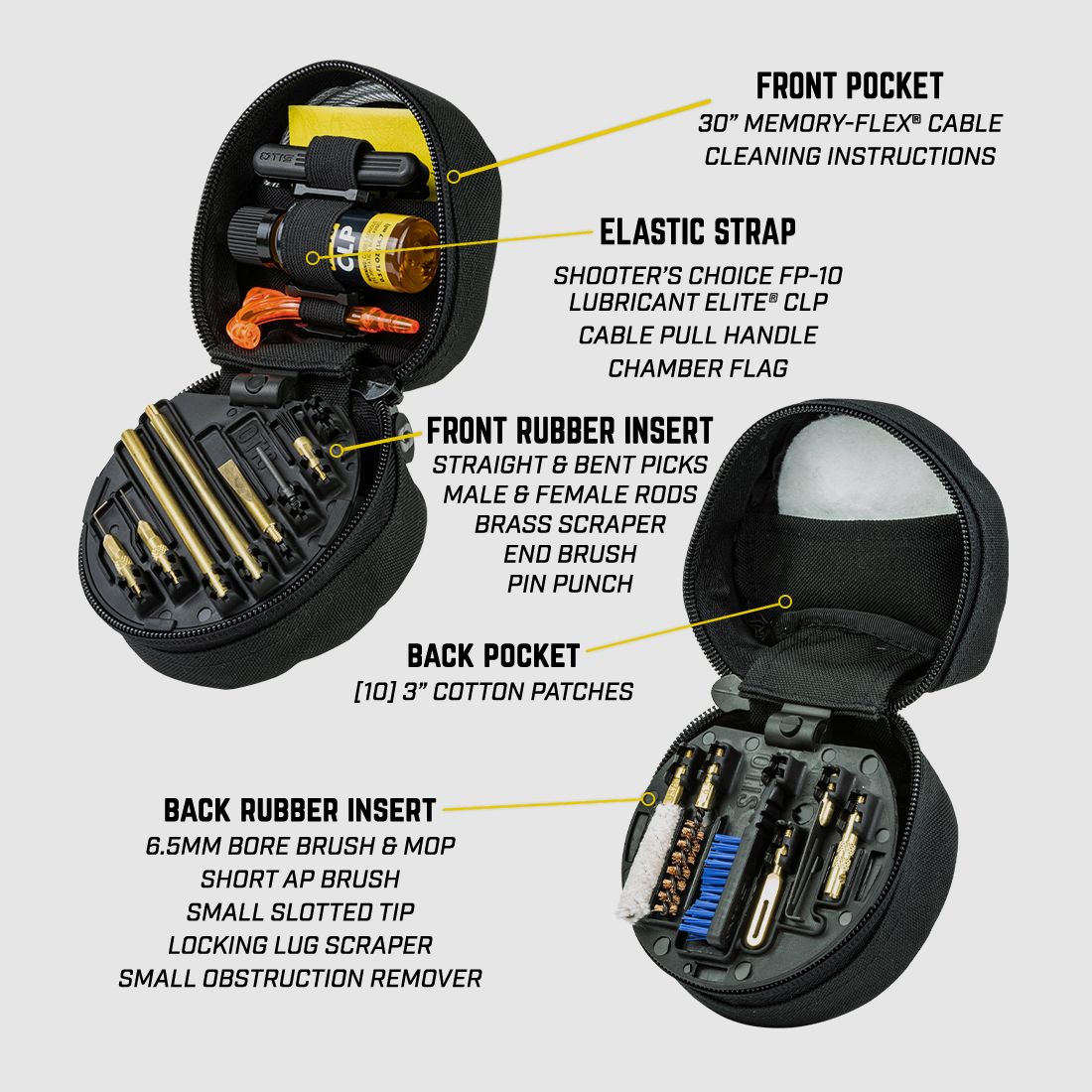 Otis Reinigungs-Set für 6,5mm inkl. Tasche