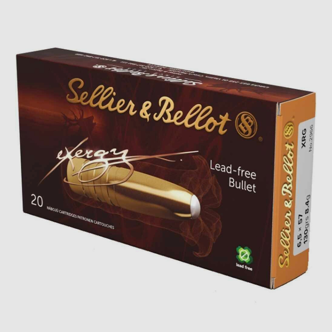 Sellier & Bellot 130grs XRG 20PCS 6.5x57
