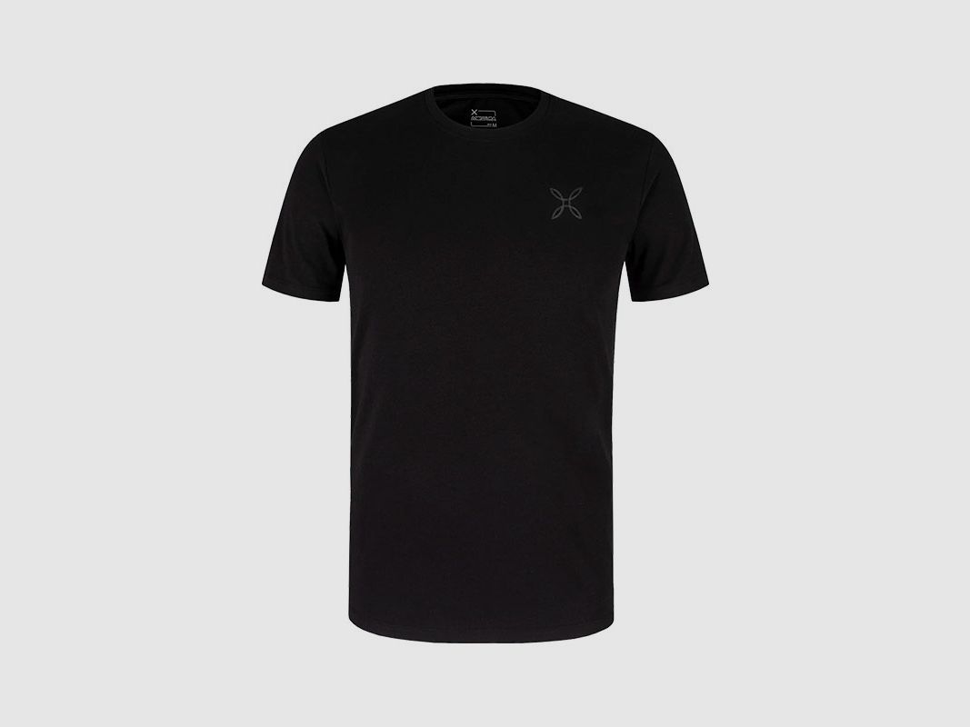 T-SHIRT – MONTURA – PENCIL LOGO Zwart, afbeelding 1 van 2