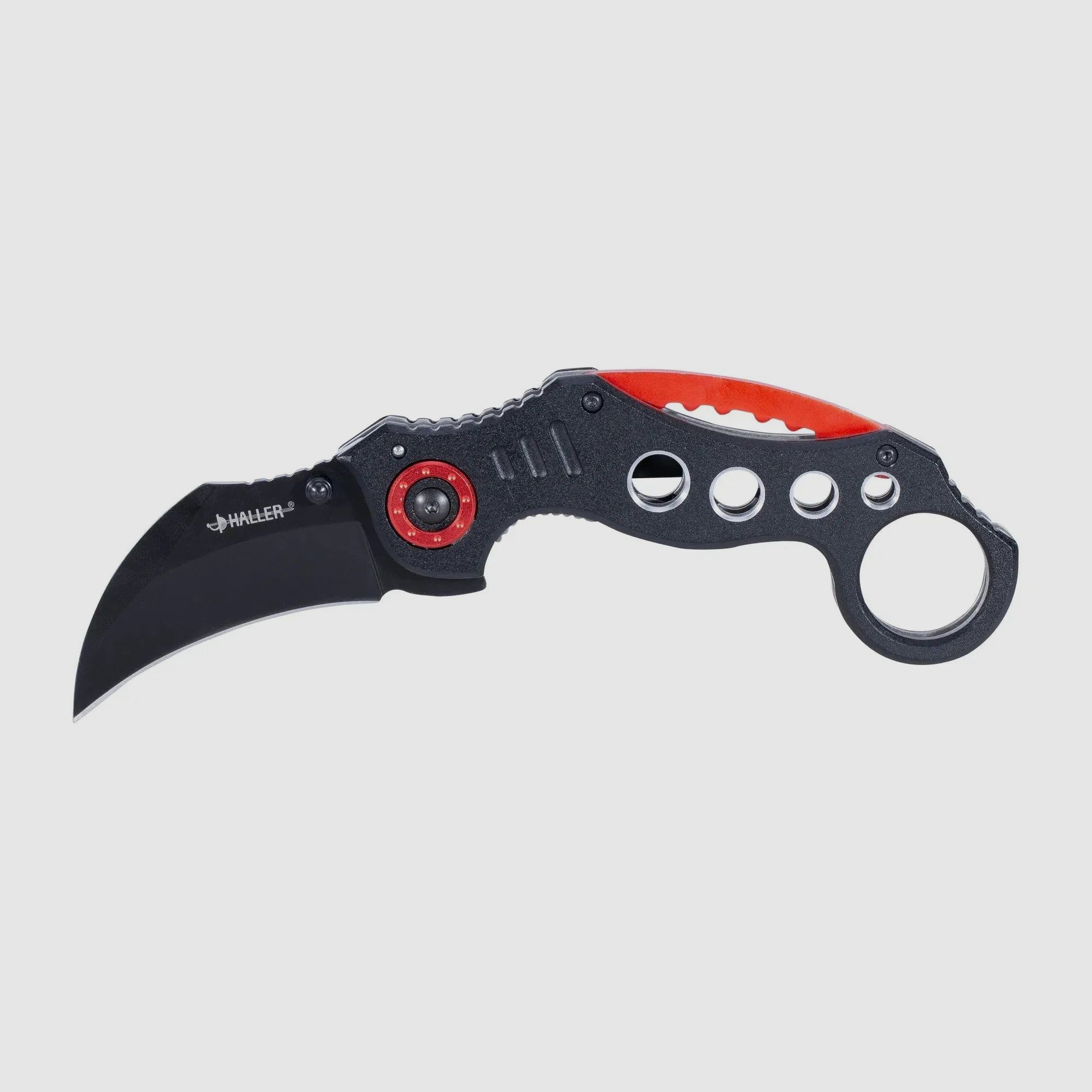 Haller Haller Taschenmesser Karambit Red Circle rot schwarz