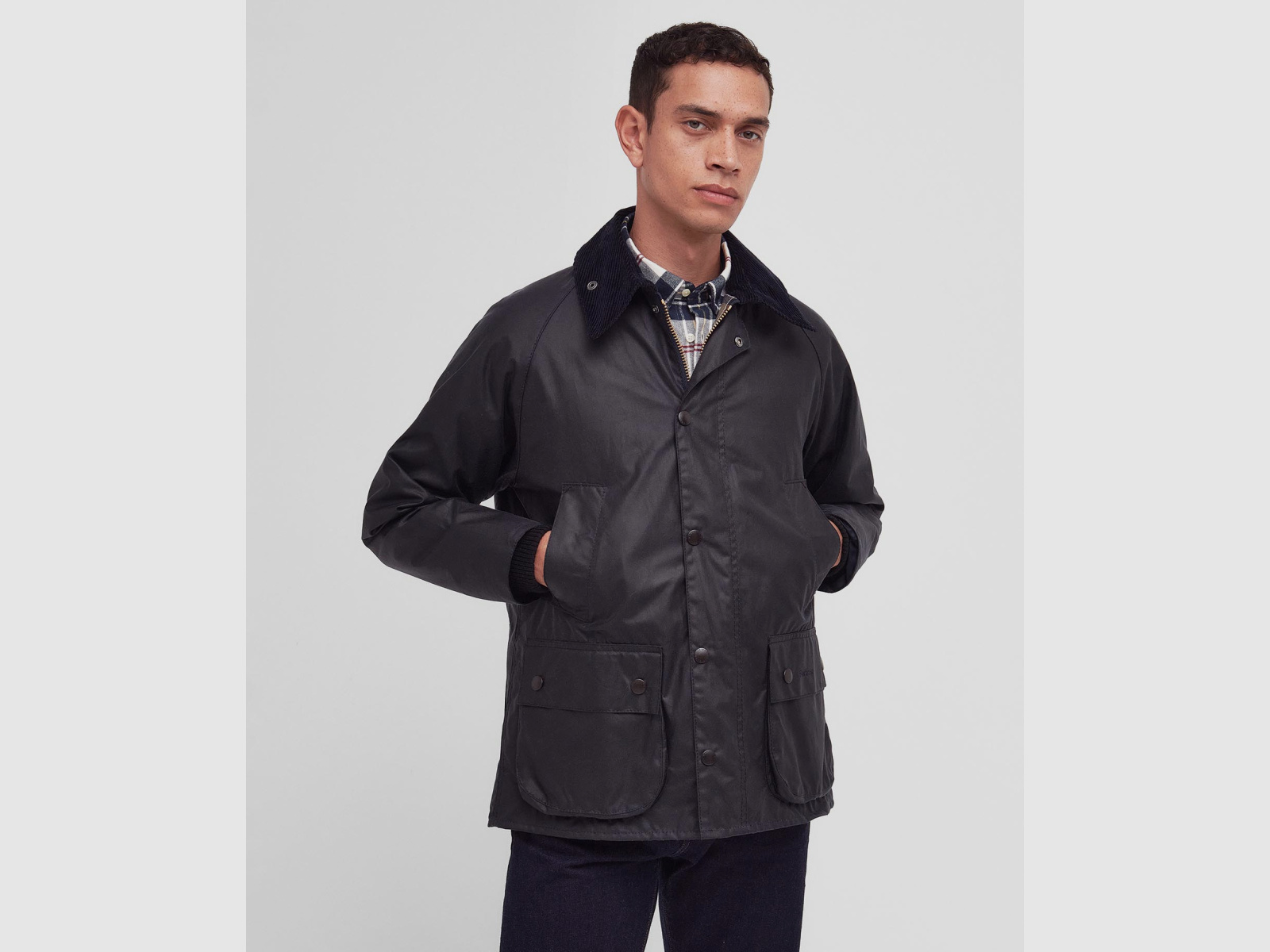 BARBOUR Giacca cerata Classic Bedale Navy