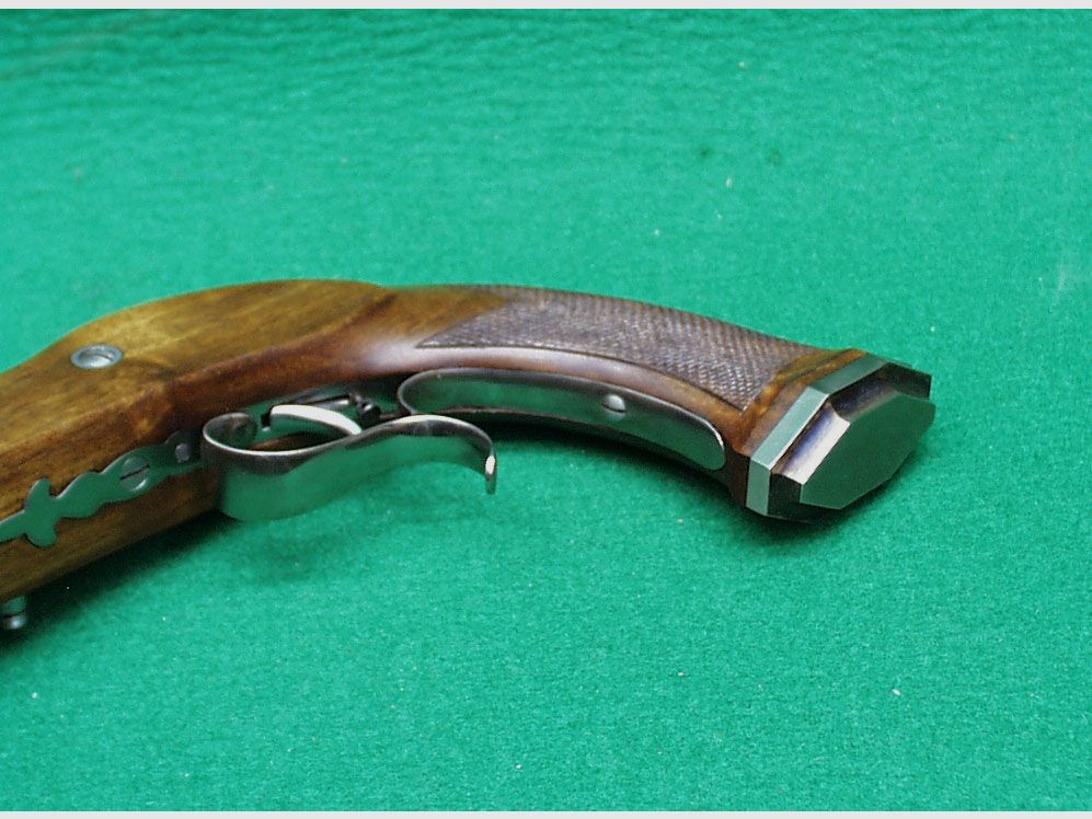 Artax Boutet Steinschloßpistole, Kal.45 glatt, steel finish