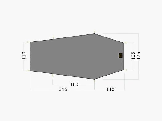 Tatonka Tatonka Zeltunterlage Floor Sheet LT Gargia 3 steingrau oliv