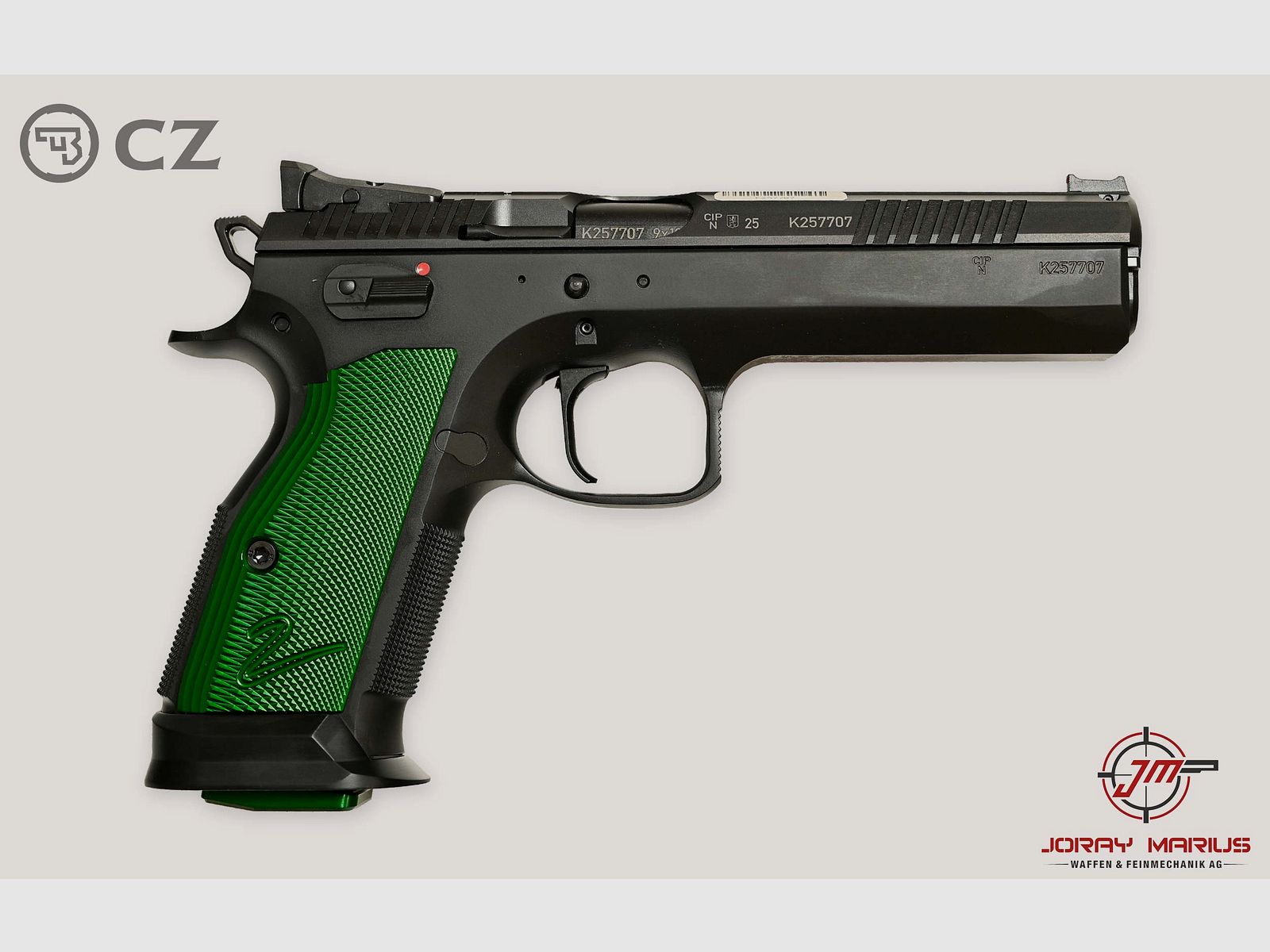 CZ TS 2 Racing Green 9mm Para, 20-Schuss 5.25″, Bild 1 von 2