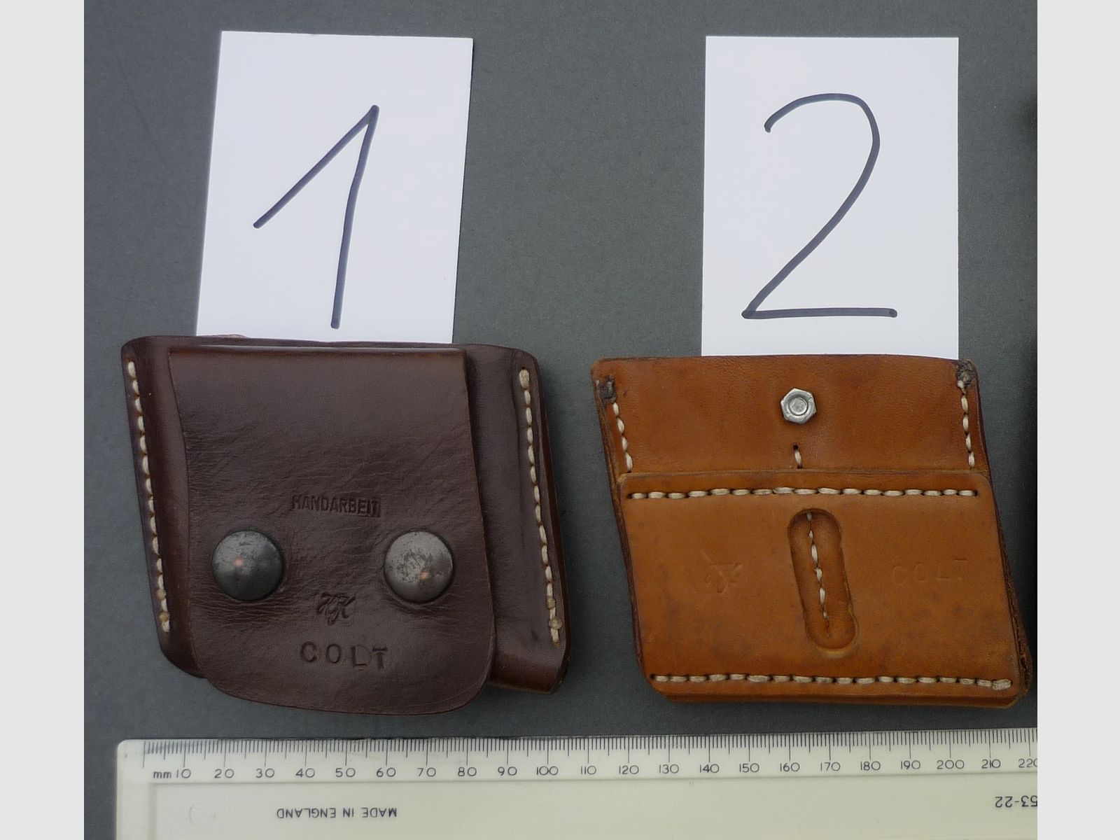 HKDesign Holster Art. Nr.011 diverse Magazintaschen  2x Colt 2. Wahl, 1 x 1.Wahl  mit Einstellschraube 