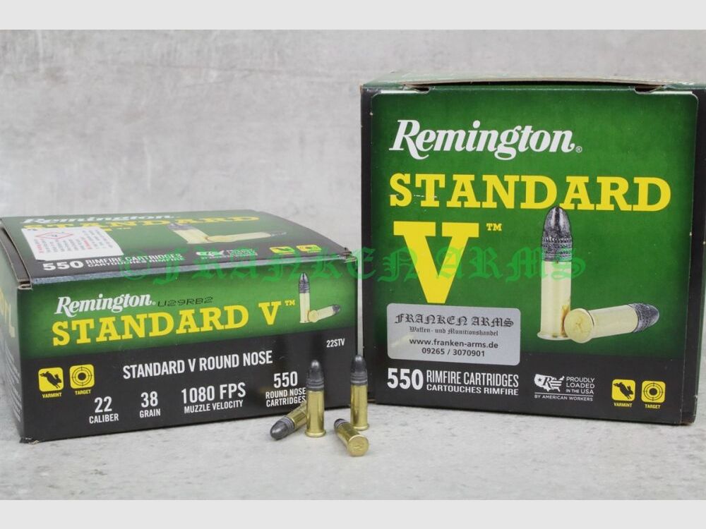 Remington Standard V .22 l.r. 38gr. 2,46g 550Stück Staffelpreise