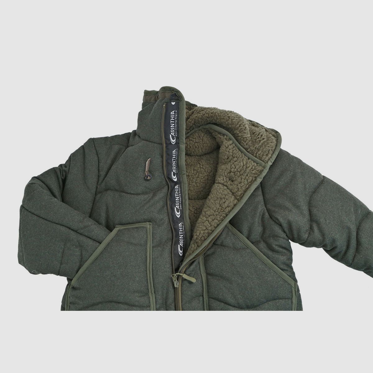 CARINTHIA estate coat with foot part faux fur (size XL)