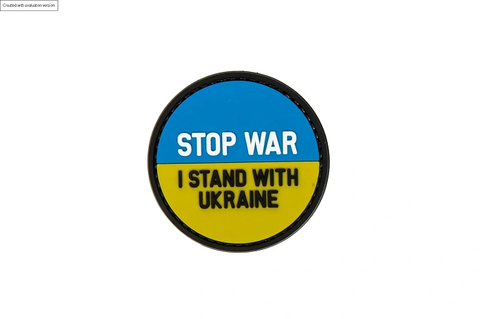 Naszywka STOP WAR - STAND WITH UKRAINE
