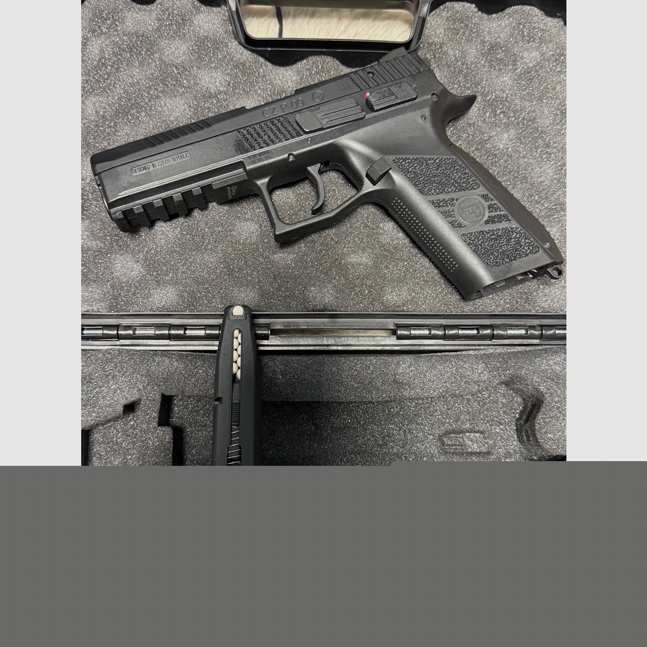CZ P-09 Metallschlitten inkl. Koffer 6mm - Airsoft Gas BlowBack