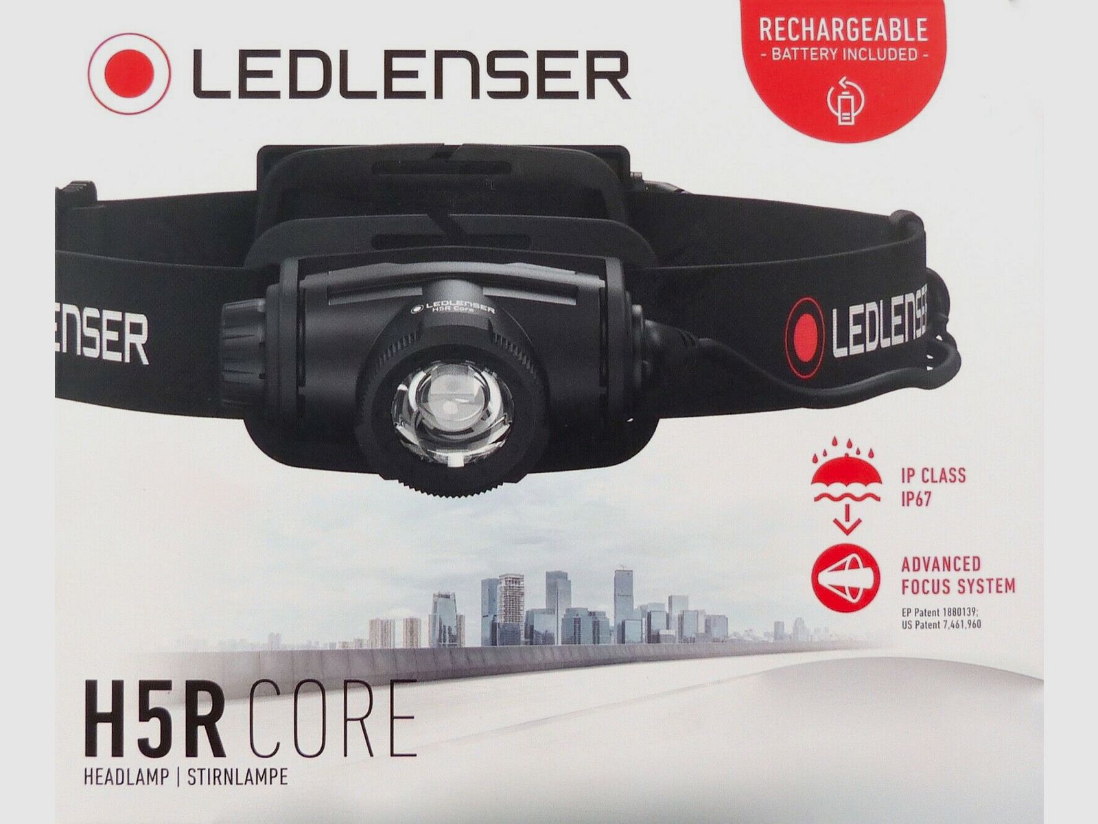 LEDLENSER 502121 H5R CORE Stirnlampe bis zu 500 Lumen 200 Meter stufenlos dimmbar