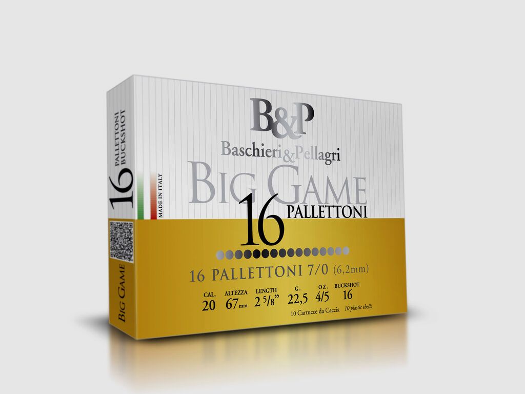 Hunting cartridges BASCHIERI & PELLAGRI (B&P) BIG G.PALLET (8P) 12 11/0 CU, image 12 of 14