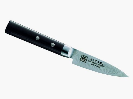 Coltello da cucina giapponese, coltello da pelare, 33 strati di damasco in legno di pakkah