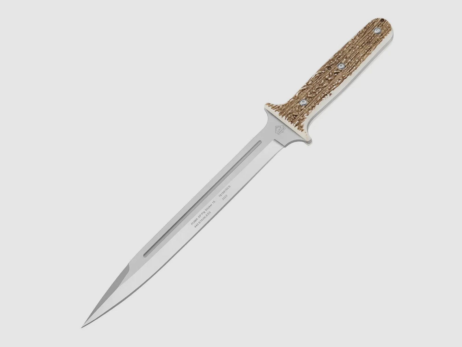 PUMA XP pig sticker 15, Abfangmesser, POM Commando Stag