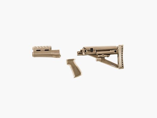 Archangel OPFOR Series Buttstock/Forend/Pistol Grip Comp Set for AK-47/AKM D Tan Polymer