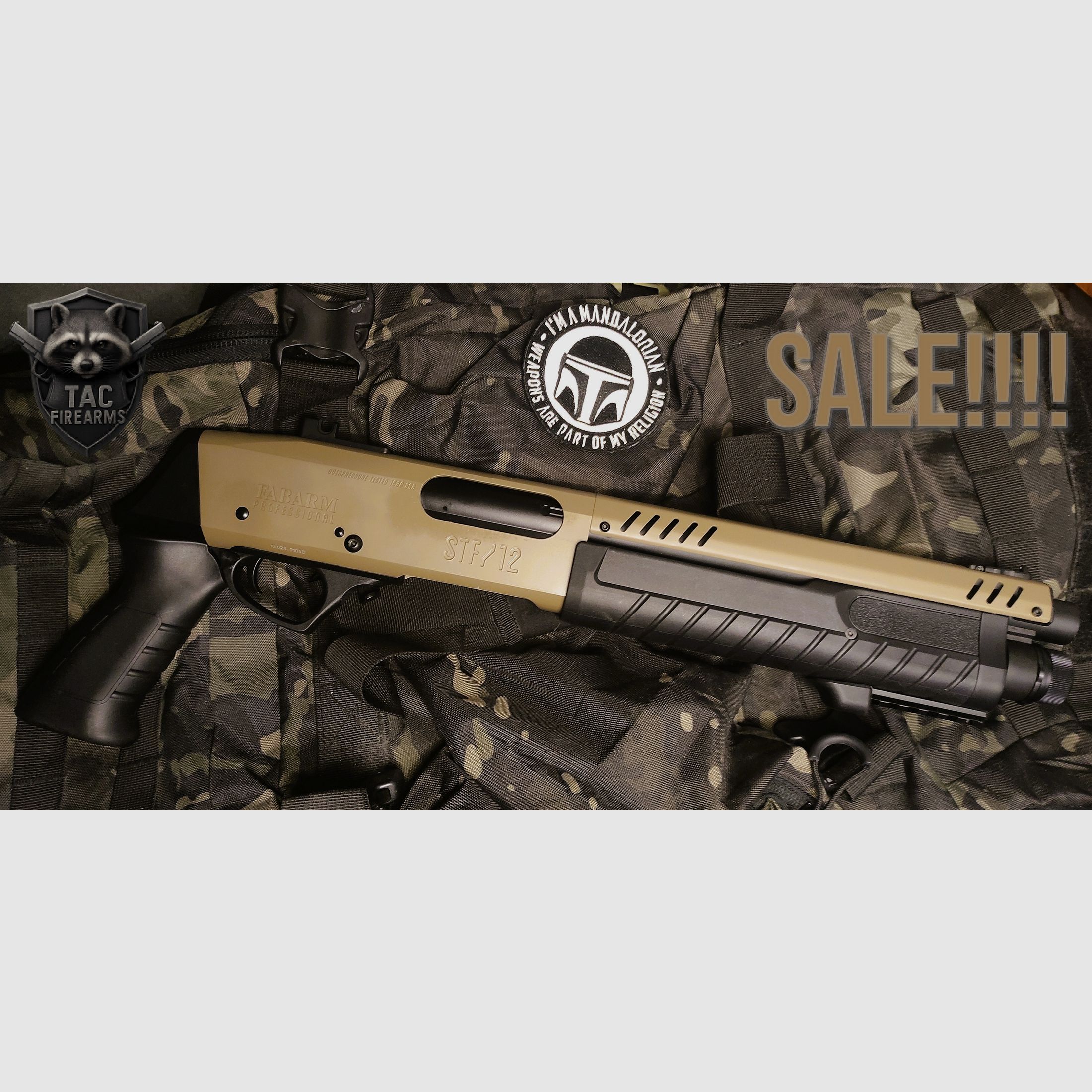 FABARM STF12 Inicial corto US Tan 6mm - Airsoft Gas libre a partir de 18 Nuevo en stock