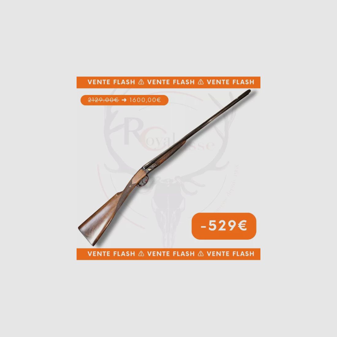 VENTE FLASH - Fusil juxtaposé B720 RENATO BALDI CAL.20/76, image 1 sur 9
