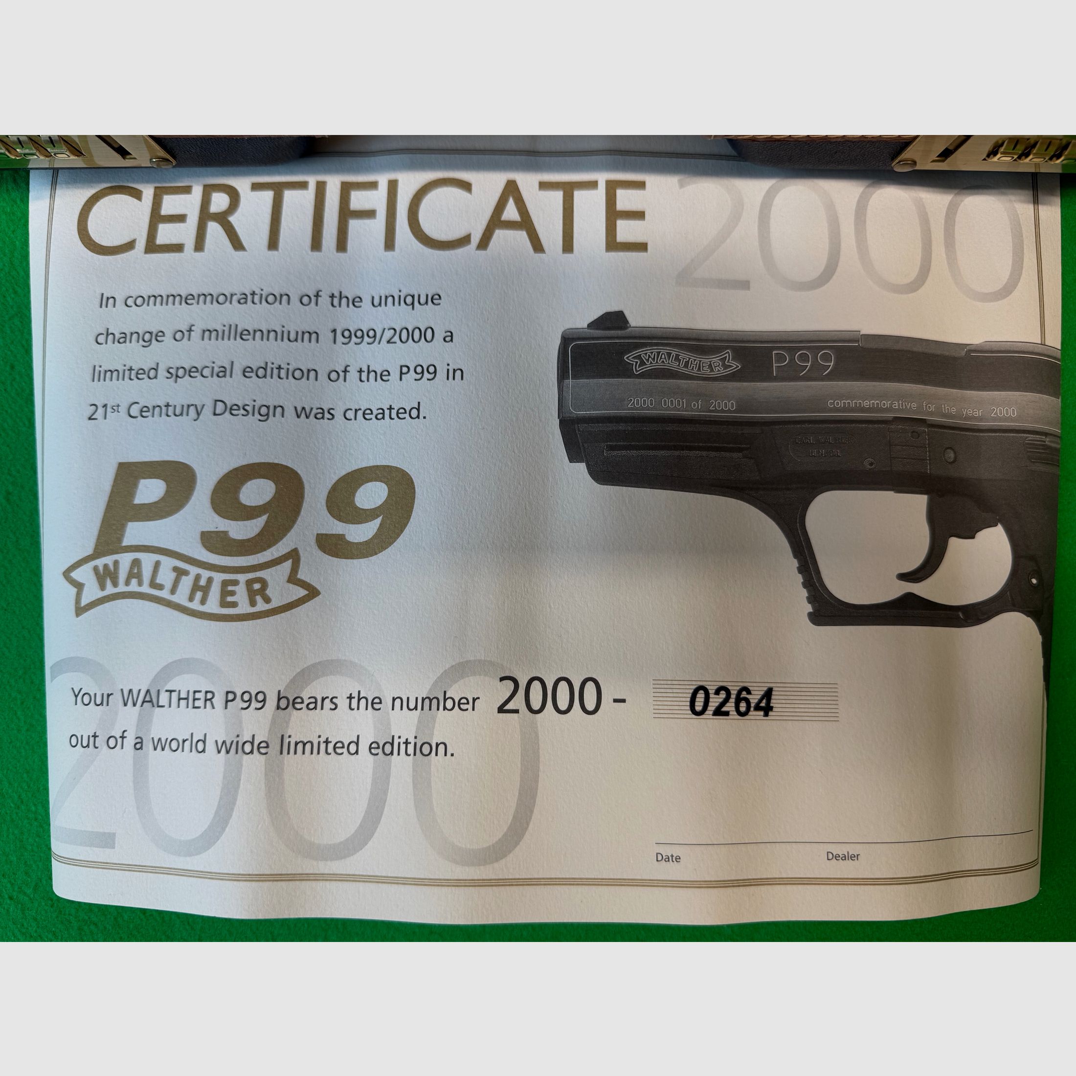 Walther P99 Millennium Edition 1 of 2000!
