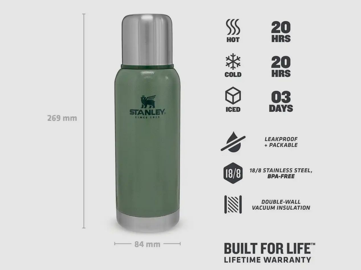 Stanley Adventure Stainless Steel Vakuum Isolierflasche 0,73 l