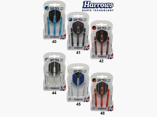 Harrows-Darts-Technology Twin Pack sortiert Medium Dart & Zubehör