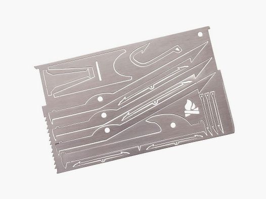 Carte de survie des essentiels du bushcraft