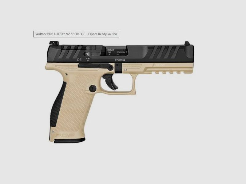WALTHER Pistole Mod. PDP Full Size OR -5' 9mmLuger FDE
