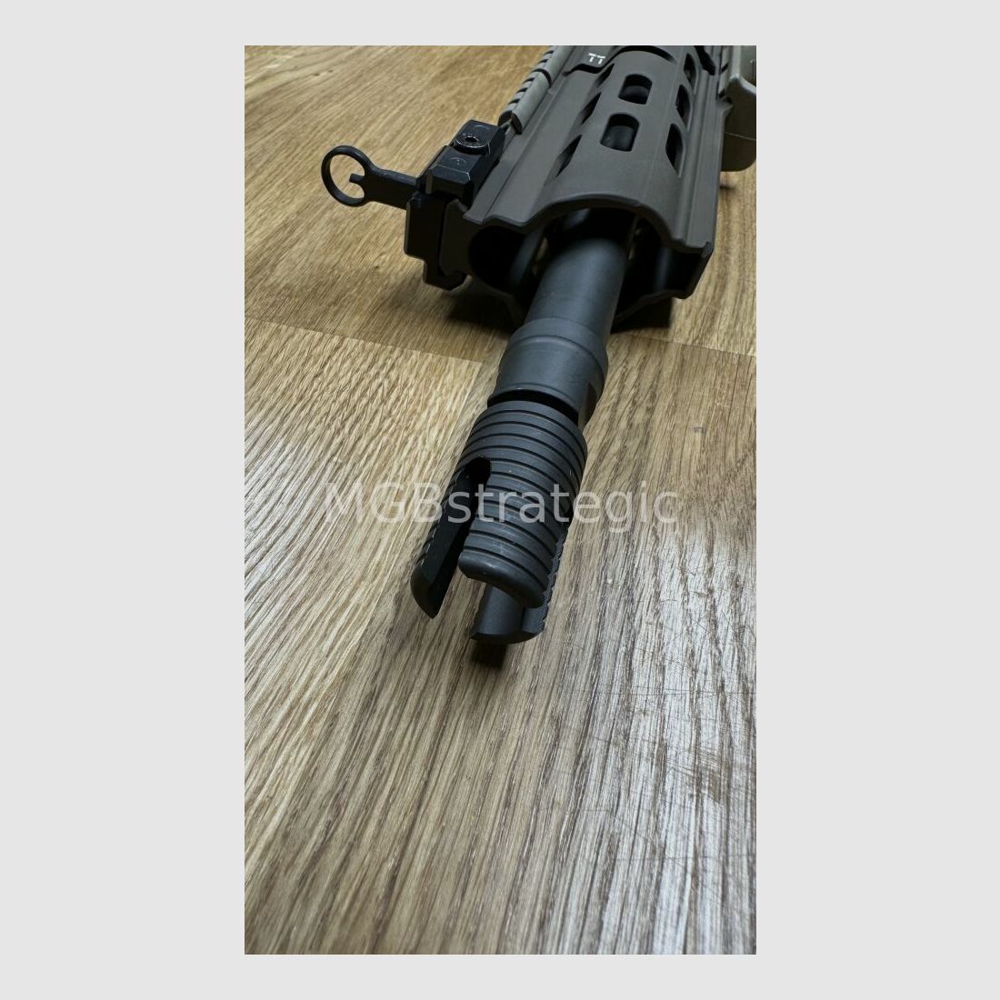 H&K G95K Mündungsfeuerdämpfer passend für MR223 / M15x1 HK mit Rotex-V / A2 / Nato Schnittstelle / mit Schalldämpferschnittstelle passend für Heckler & Koch 416 G95A1 G95KA1 G95K MR223