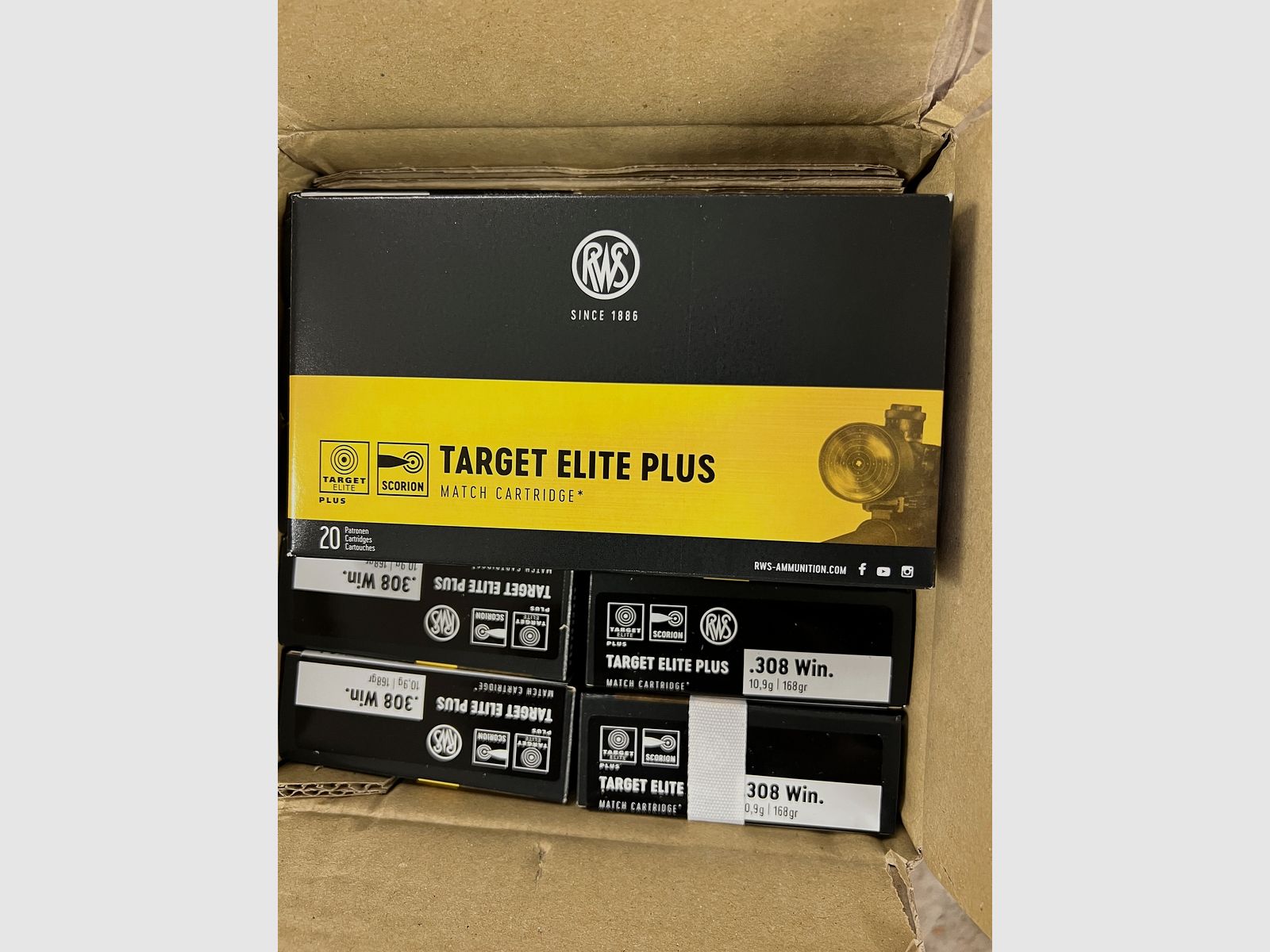RWS Target Elite Plus .308 Win. 10,9g/168grs