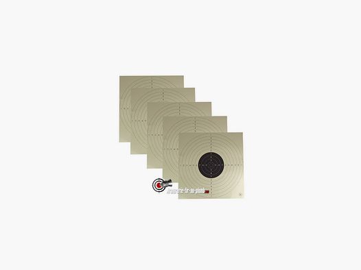 Lot de 5 cibles carton C50 - 55 x 55 cm