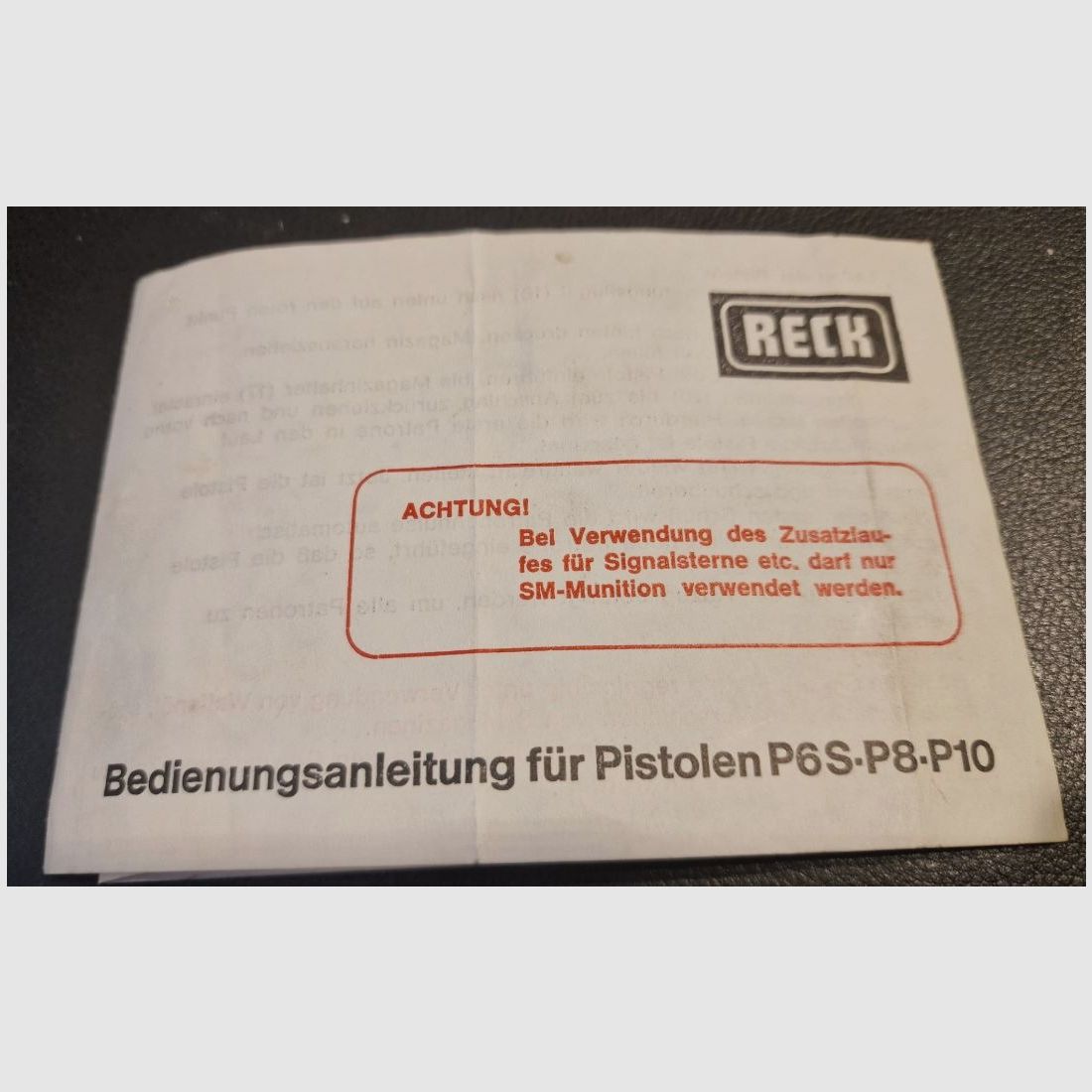 Reck Gas-Alarm-Pistolet P 6s