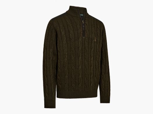 Deerhunter Randall 1/2-Zip Gebreide Trui Heren Art Green L