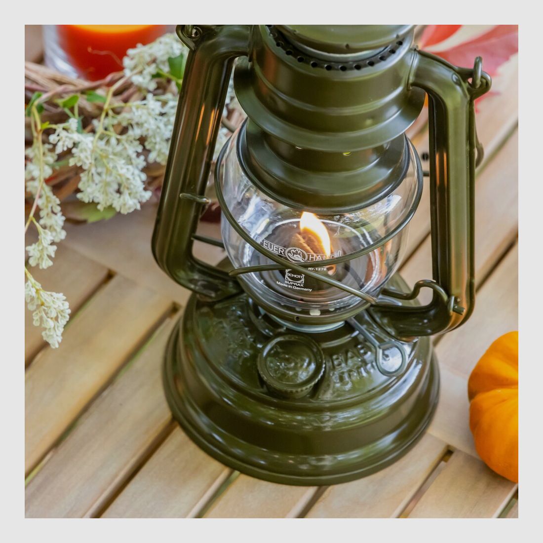 Kerosene Lantern Feuerhand 276 (Olive), image 4 of 5