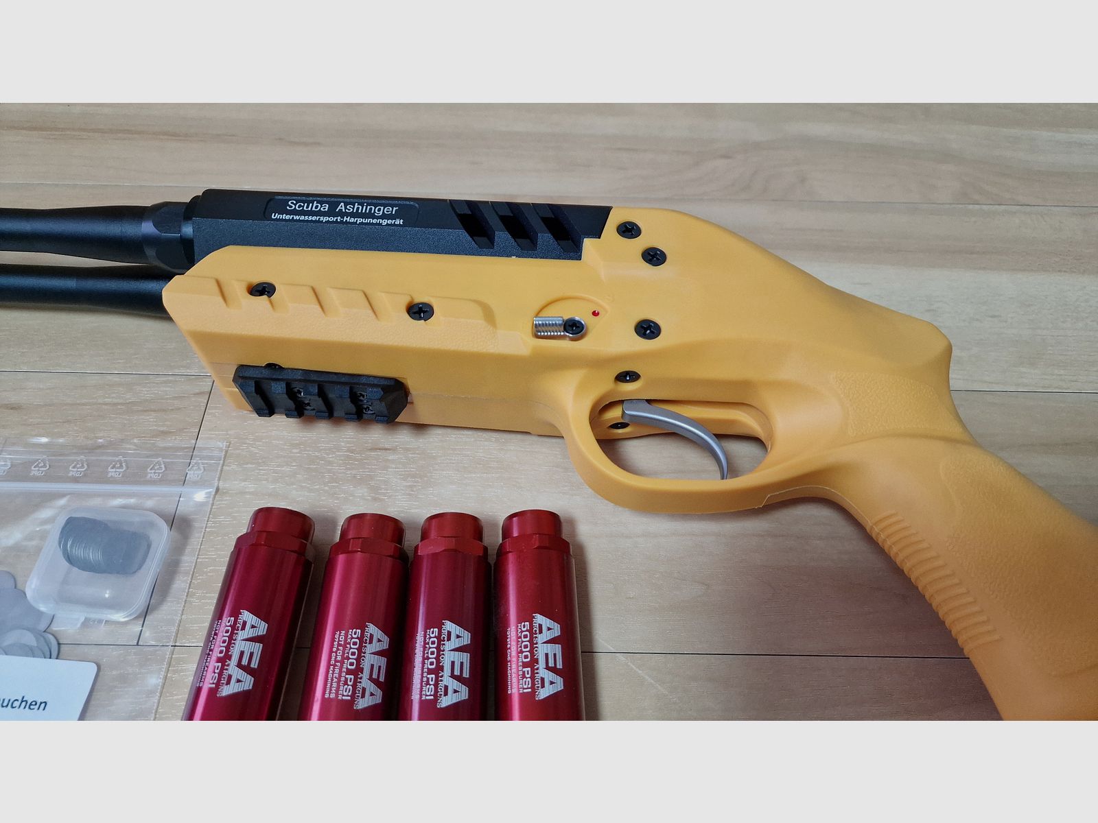 Gogun Scuba Ashinger AEA Harpune inkl. Zubehör Neu & Unbenutzt