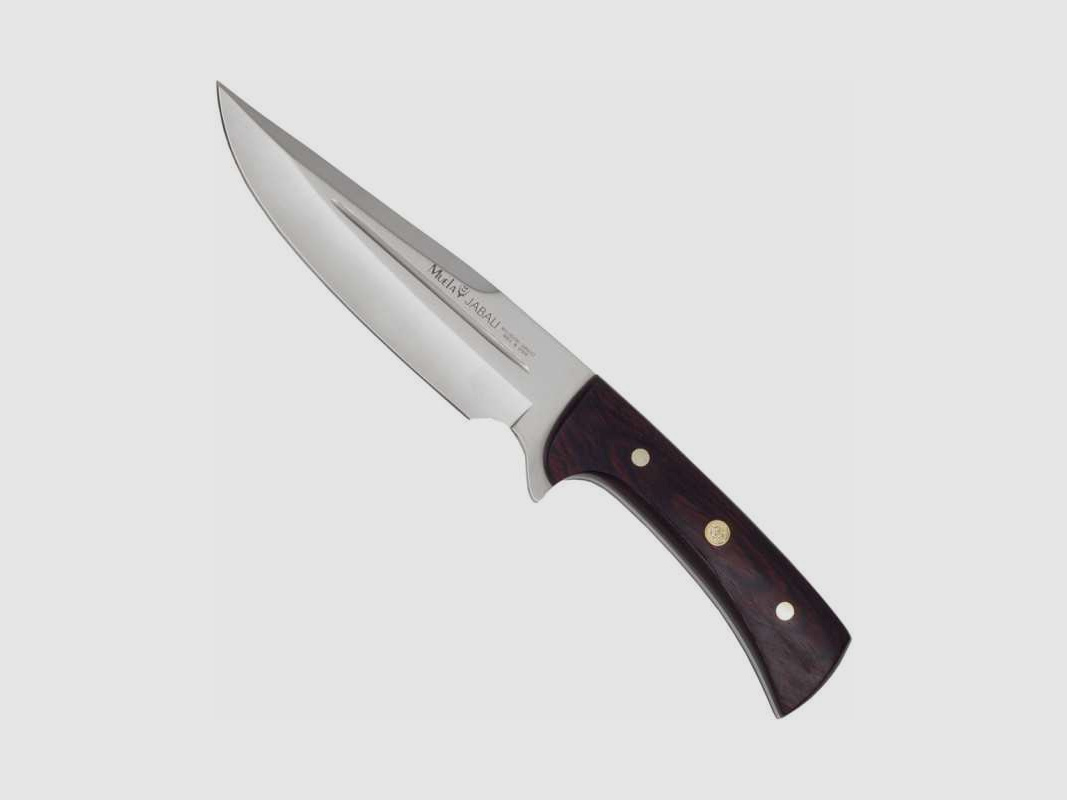 Muela Jabali 17 Premium Bowie Messer Pakkaholz Lederscheide