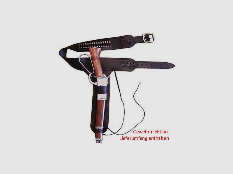 Rifle belt Mare's Leg with 15 decorative cartridges
